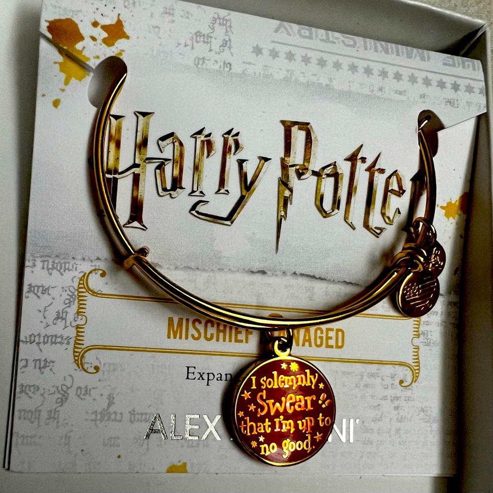 Alex and Ani Harry Potter Expandable Bangle Mischief Managed “I solemnly swear…”